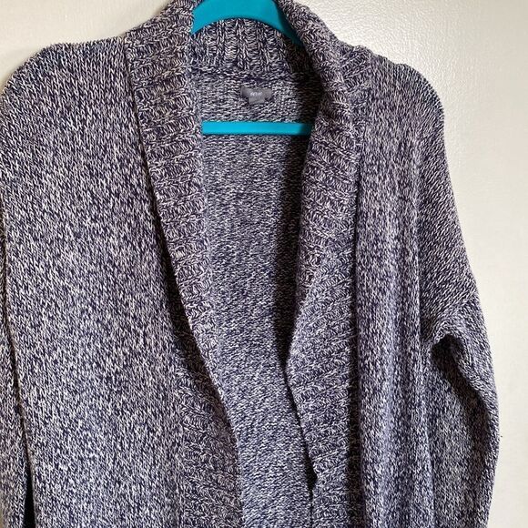 Aerie-blue and white open cardigan with fringe- Size medium - Picture 3 of 13